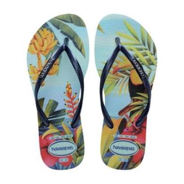 Imagem de Chinelo Feminino Havaianas Tropical Slim Azul - 4122-Feminino