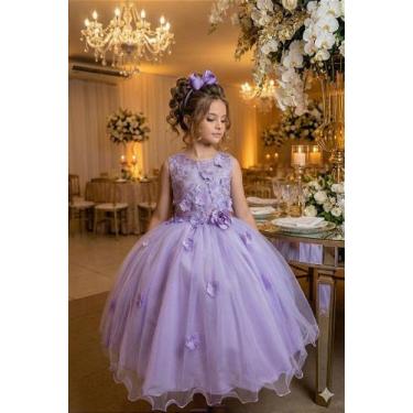 Imagem de Vestido Juvenil Vila Lele Regata Flores Lilás - Tecido Tecnosport, Lav