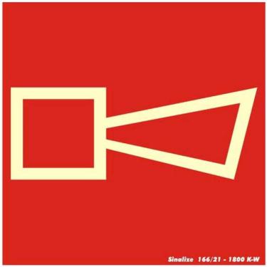 Imagem de Placa de Pvc Fotoluminescente Autoadesiva 15x15 Alarme Sonoro 350 Ac Sinalize Placa Fotolum.15x