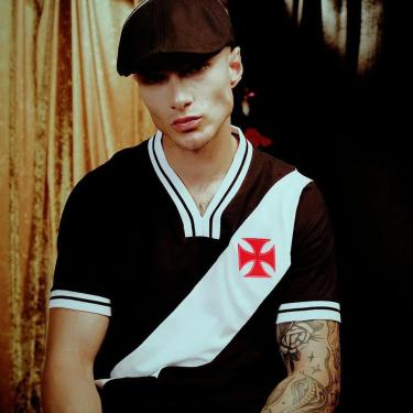 Imagem de Camisa Vasco Retrô 1974 Preta Masculina-Masculino