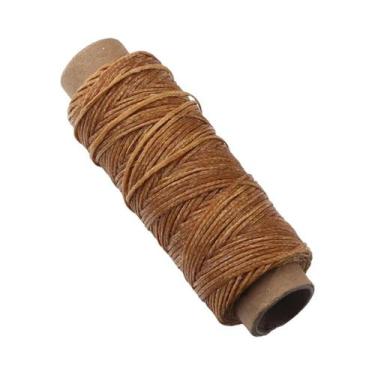 Imagem de Fio De Poliéster Encerado Plano 150D De 1mm E 50 Jardas Para Artesanat