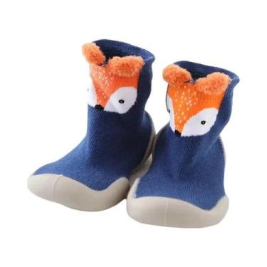 Imagem de Meias-Sapatos De Borracha Respiráveis Antiderrapantes Para Bebês Menin