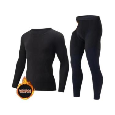 Imagem de Conjunto De Roupa Térmica Masculina Long Johns 1/2/4 Peças Estampa Jok
