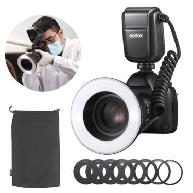 Imagem de Flash Circular Odonto Macro Godox Mf-r76 Ttl Para Câmeras Canon