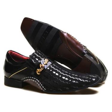 Imagem de Sapato Social Masculino em Couro Detalhes em Verniz Calvest - 1930D538