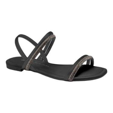 Imagem de Sandalia Dakota Y6972 Rasteira Baixa Brilho Elastico Confortavel-Feminino