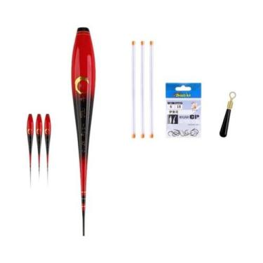 Imagem de Boia Luminosa Nano Para Pesca (3 Peças) Com Tubos, Sem Cauda, Para Rio