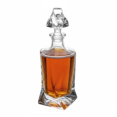 Imagem de Garrafa para Whisky 750ml Cristal Vidro Colocar Licor Licoleira Armaze