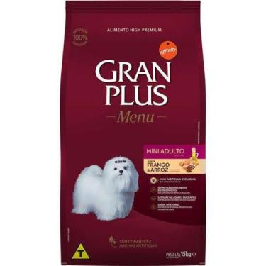 Imagem de Ração Gran Plus Cães Adultos Mini e Pequenos Frango e Arroz 15kg - Aff