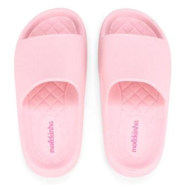 Imagem de Chinelo Infantil Menina Molekinha Nuvem, Rosa, 34