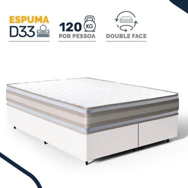 Imagem de Cama Box com Colchão de Espuma D33 Double Face Territory Hellen Queen 158cm