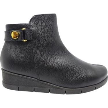 Imagem de Bota Feminina Casual Dia a Dia Passeio Trabalho Com Zíper Cano Baixo Ultra Conforto Usaflex Ud26001-Feminino