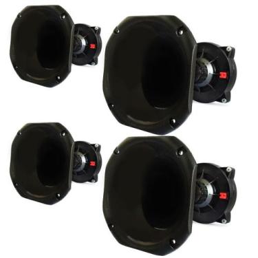 Imagem de Kit 4 Driver Corneta Curta 100 W Rms Fenólico Hiken