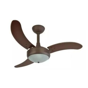 Imagem de Ventilador Teto Sala Moderno Luxo Silencioso Marrom 220V - Infinity, 2