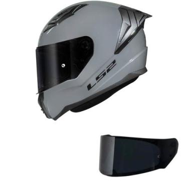Imagem de Capacete LS2 FF810 Vigo Monocolor Cinza Nardo Mais Viseira Fumê, 60