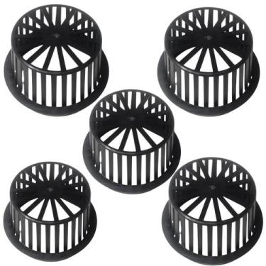 Imagem de Kit 5 Abacaxi Ralo Anti Entupimento 150mm Plástico para Calhas - FICON