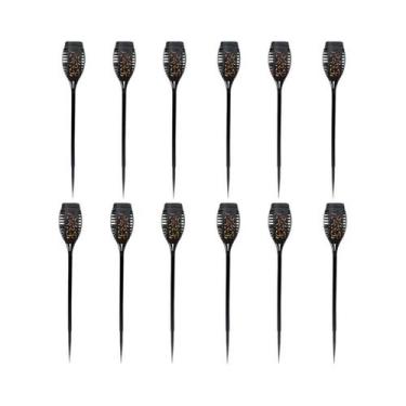 Imagem de Lanterna Solar De Chama Com 12 LEDs À Prova d'Água Para Jardim, Caminh