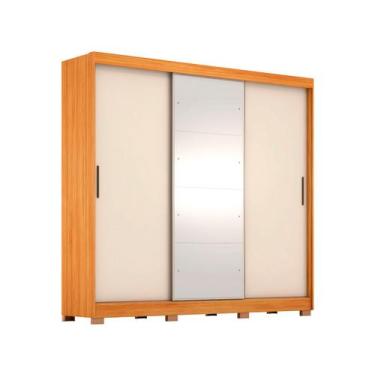Imagem de Guarda-roupa Casal com Espelho 6 Gavetas 3 Portas de Correr Demobile L