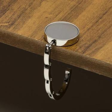 Imagem de Suporte Gancho Porta Bolsa de Metal Dobrável Portátil de Mesa Pendurar