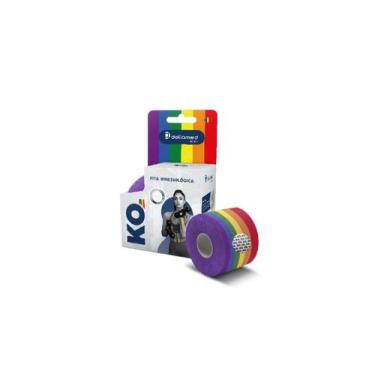 Imagem de Fita Atadura Bandagem Adesiva Elástica 5cm X 5mt - DELLAMED, Arco iris