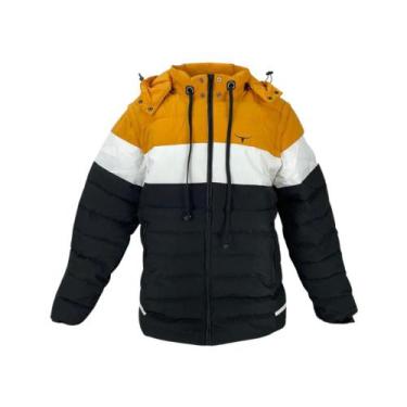 Imagem de Jaqueta Country Vira Colete Masculina Os Moiadeiros Amarela/Branca/Pre