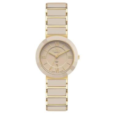 Imagem de Relógio Technos Feminino Ceramic Sapphire Dourado - 2015CFE/1X