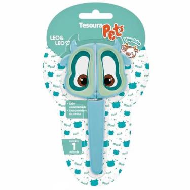 Imagem de Tesoura Escolar 13cm Pets - - leo&leo, Vaquinha