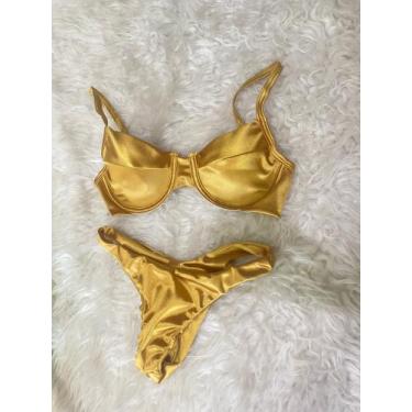 Imagem de Biquíni dourado - Moda feminina 