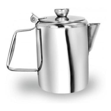 Imagem de Leiteira Com Tampa Em Bule Aço Inox Luxo - Ke Home, Prateado
