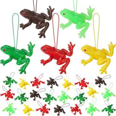Imagem de Teyva Daily 25 Peças de Brinquedos de Sapo Saltador de Plástico Sortid