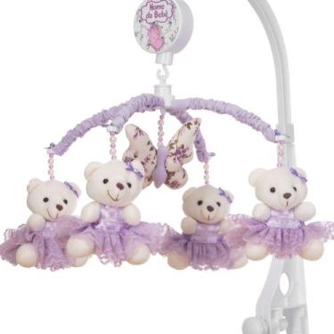 Imagem de Mobile Para Berço Musical Giratório Princesa Borboleta Lilás - Le-Leão