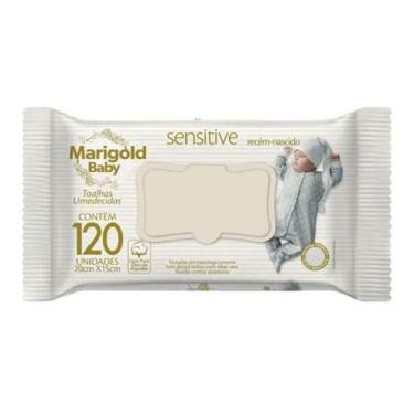 Imagem de Toalha Umedecida Marigold Premium Recém Nascido 120 Unidades