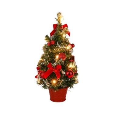 Imagem de Luz Noturna De Natal LED Com Agulhas De Pinheiro De 40CM, Mini Decoraç