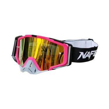 Imagem de Óculos De Proteção NAFEIB MX off Road Com Lente HD E Alça Ajustável Pa