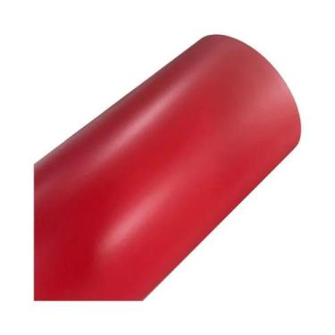 Imagem de Rolo De Vinil Fosco Vermelho Com Tecnologia Air Release, Adesivo Premi