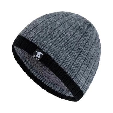 Imagem de Gorro De Inverno Unissex Com Forro De Pelúcia, Quente E Casual, Gorro 