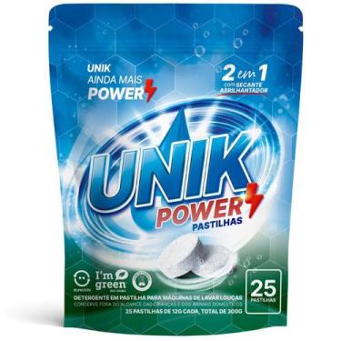Imagem de Detergente Pastilha Com Secante P/ Máquina Lava Louças Unik - UNIK POW