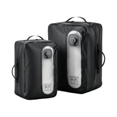 Imagem de Grandes Sacos a Vácuo Automáticos De 25L E 45L Para Viagem Com Bomba, 