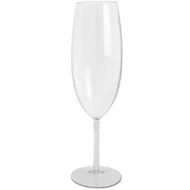 Imagem de Taça Para Espumante Champagne 280ml Poliestireno Natural Translúcido Ou