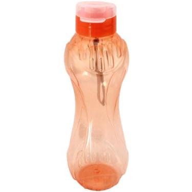 Imagem de Garrafa Squeeze Fit Plástico 600ml - Laranja  - Cb1098 - C3b