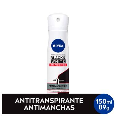 Imagem de Desodorante Aerosol Nivea Black&White Máxima Proteção 48h 150ml 150ml