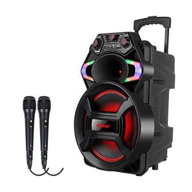 Imagem de Caixa Amplificada Bluetooth Amvox ACA 550 Strondo II Com 02 Microfones