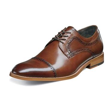 Imagem de STACY ADAMS Sapato Oxford masculino Dickinson com cadarço, Conhaque, 10.5