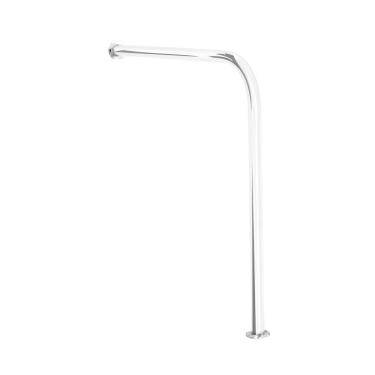 Imagem de Barra De Apoio Para Vaso Sanitário 60x60 Corrimão L Em Alumínio