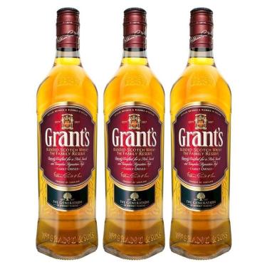 Imagem de Whisky Grants Family Reserve 750ml 03 Unidades