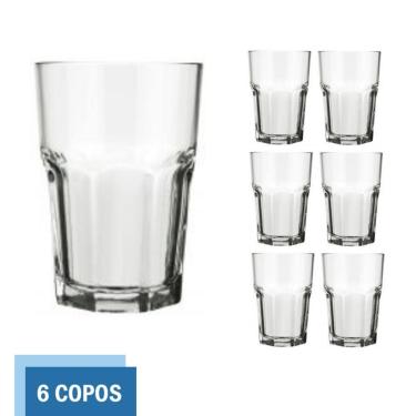 Imagem de Copo Vidro 200ml Bristol Suco Agua Cristal Luxo Nadir - 6 Un