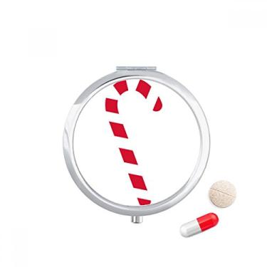 Imagem de Caixa de comprimidos para festivais vermelhos para muletas de Natal, caixa de armazenamento de remédios