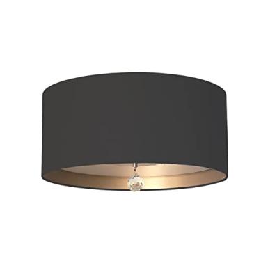 Imagem de Luminária de Teto Plafon Interna Bronze 30x15cm Cor:Preto5782