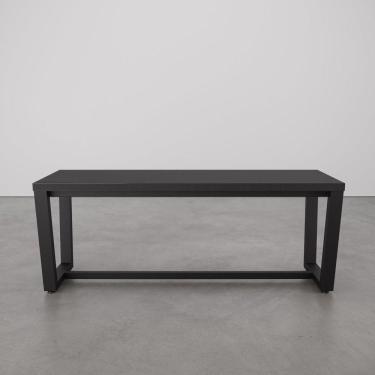 Imagem de Banco 2 Lugares 120cm Estilo Industrial Concept CabeCasa MadeiraMadeira Preto Trama/Preto