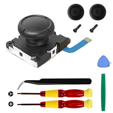 Imagem de Veanic Kit de reparo analógico de joystick de substituição para Nintendo Switch/Switch OLED modelo/Switch Lite Joy-Con Controller - Inclui Y1.5, chave de fenda cruzada, ferramentas de alavanca + 2